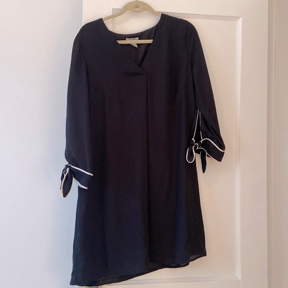 H&M black and white dress size 12